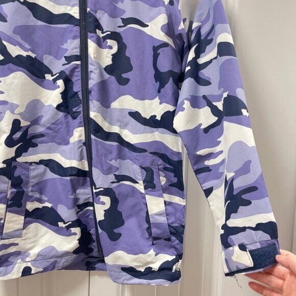 Northpeak Camo Hooded Girl's Jacket Purple  – M (10/12) - Picture 3 of 10